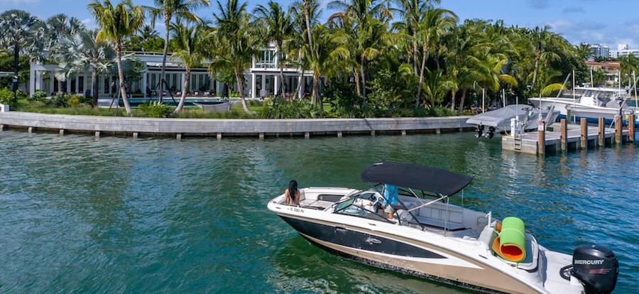 One of the multimillion-dollars estate to explore from the water.