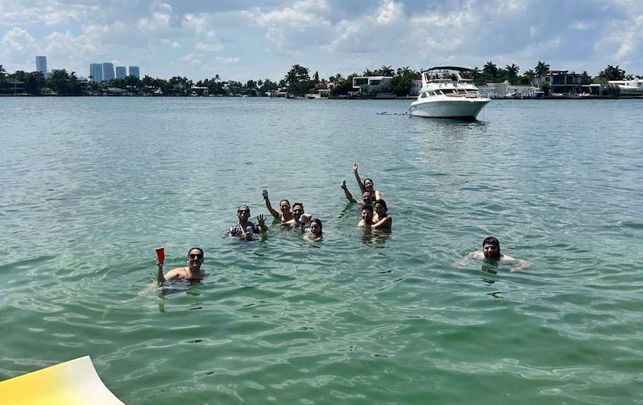 Sandbar near Haulover Beach, Florida.